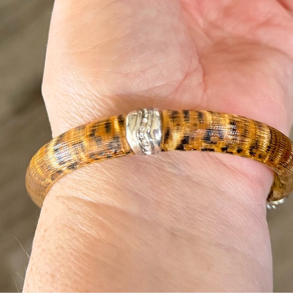 BRIGHTON Leopard Print Bangle with Silver Accent - Picture 4 of 4